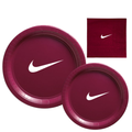 Custom Retro Party Tableware Set | Deep Red with White Design | 45PCS| Basketball Theme