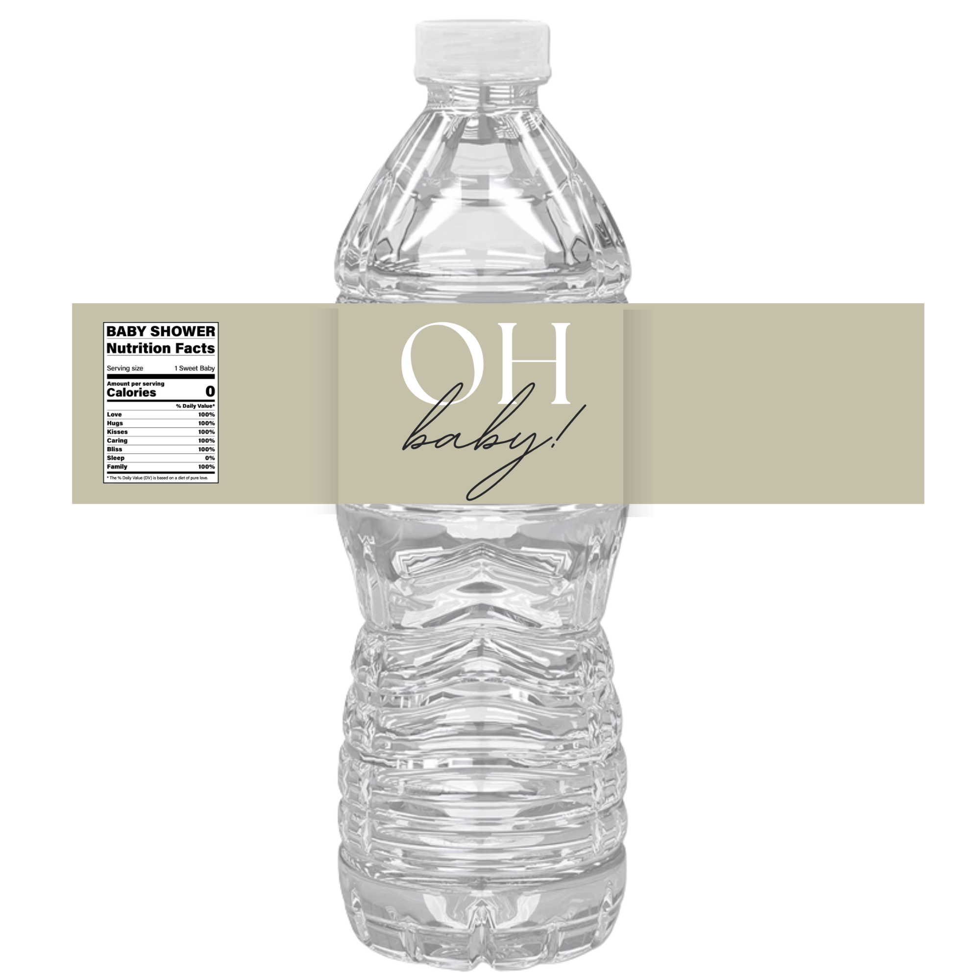 Oh Baby | Water Bottle Labels | Baby Shower Decor | Custom Party Supplies | Baby Celebration Favors | Drink Label Stickers