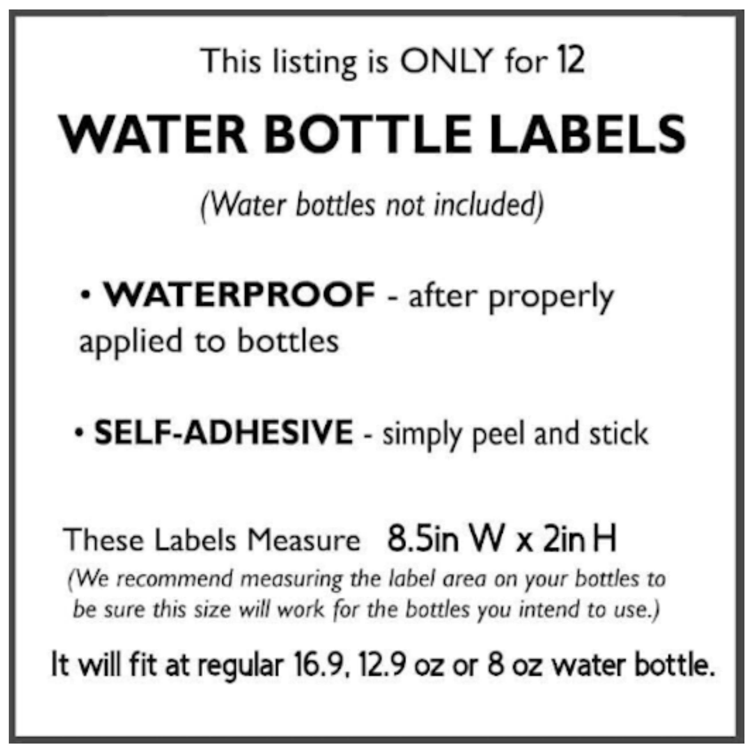 Its A Girl Story Water Bottle Labels | Pink Cloud Party Decor | Set of 12 Bottle Wraps
