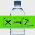 Pixel Character Water Bottle Labels | Gaming Party Favors, 12-Pack