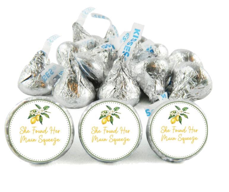 She Found Her Main Squeeze Party Stickers | Candy Labels for Engagements/Weddings | 0.75"|100CT