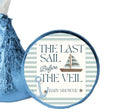 Last Sail Before the Veil Chocolate Candy Stickers | Baby Shower or Gender Reveal Candy favors| Glossy| 100ct