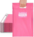 Pink Perishable Shipping Labels, Handle with Love, This Side Up, Set of 40 Stickers, 3in w x 2 in H