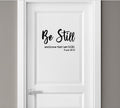 Religious Wall Art, Be Still and Know That I Am God, Psalm 46:10 Scripture Quote, Black Frame