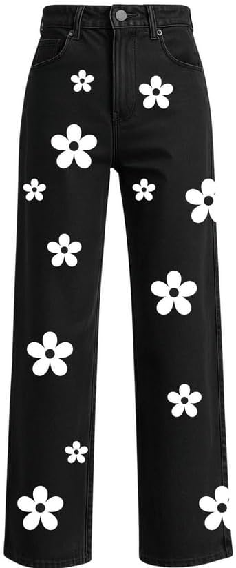 White Iron On Boho Flower Set | 30 Vinyl Flowers | Multiple Sizes 1in–4in | Fabric Heat Transfer
