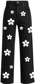White Iron On Boho Flower Set | 30 Vinyl Flowers | Multiple Sizes 1in–4in | Fabric Heat Transfer