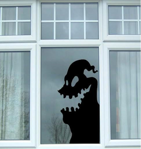 Halloween Fun Large Spooky Goblin Window Cling Decal Silhouette 23H