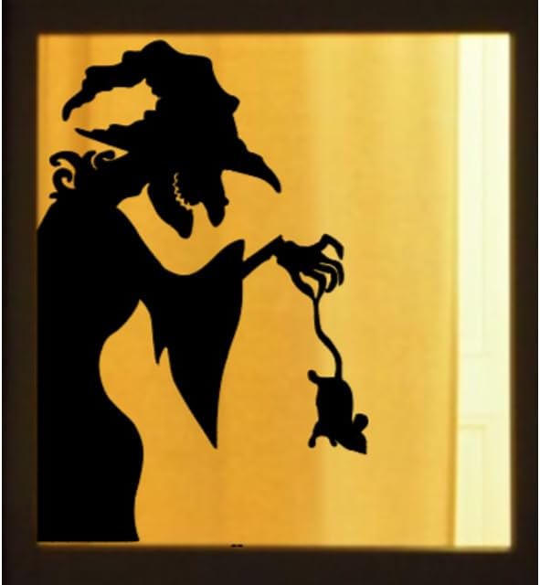 Window Cling Decal:Halloween Window Silhouette|Halloween Window Sticker