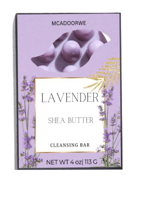 Lavender |Aromatherapy Massage Bath Bar|Shea Butter & Collagen Handmade Soap| Moisturizing Bath Bar