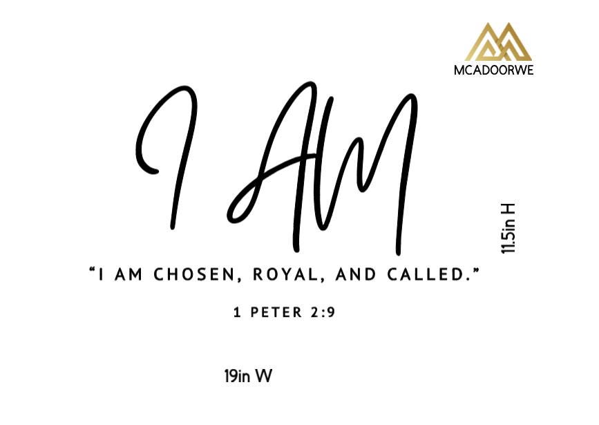 I AM Scripture Wall Decals | Christian Inspirational Quotes | Peel and Stick Wall Art
