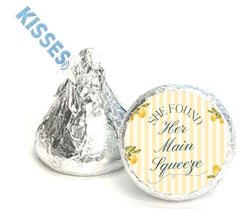 She Found Her Main Squeeze Chocolate Candy Stickers| Bridal Shower Party Favors|100ct