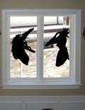 Large Halloween Spooky SET Adam & Barbara window Cling silhouette|Reusable|