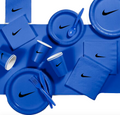 Custom Sw00sh Party, Birthday Party Dinnerware Set of 60 total pieces-Blue