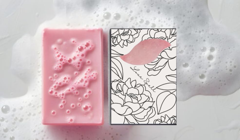 Love Spell |Fine Fragrance Cleansing Bar|Shea Butter & Collagen Handmade Soap Bars| 1 Moisturizing Bath Bar