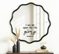 Religious Wall Decal, Jeremiah 1:5 Bible Verse Quote, I Am Set Apart for His Glory, Black Scripture Art