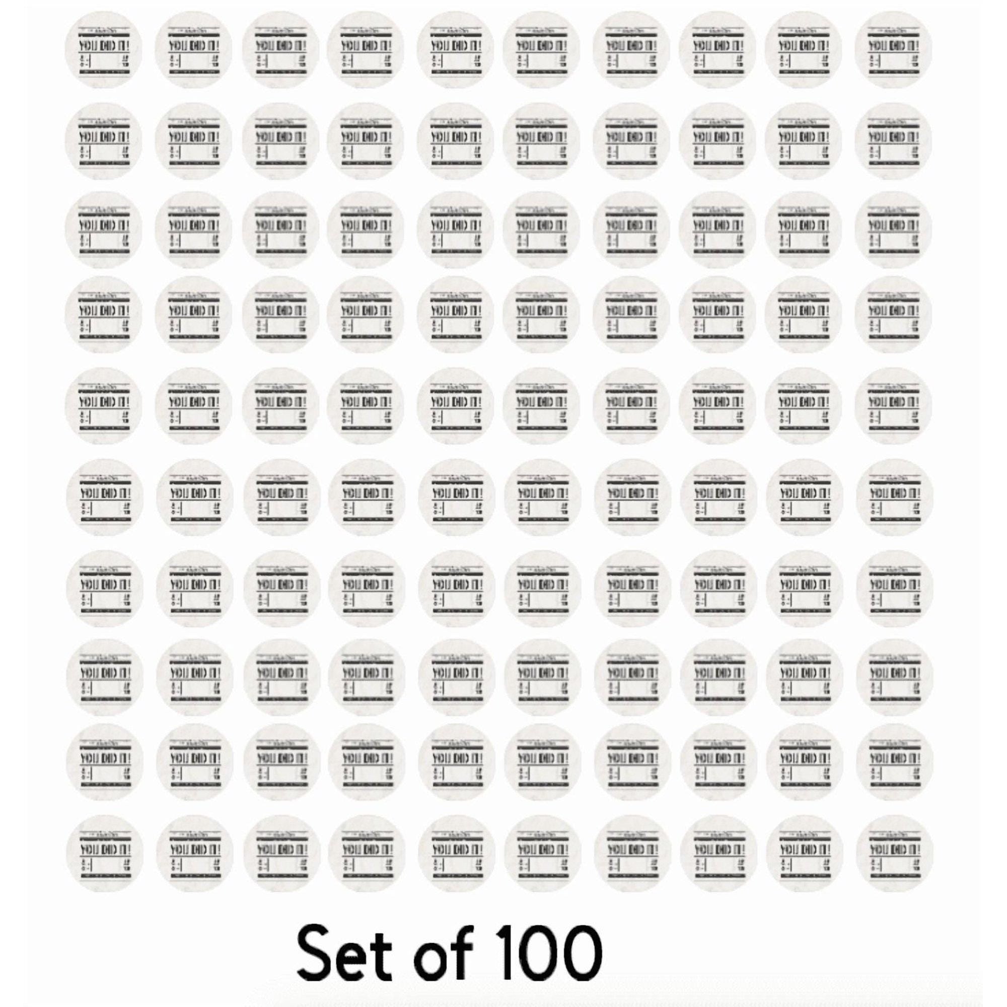 Custom Graduation Chocolate Labels, Newspaper Design (Set of 100)