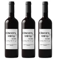 Cheers to 30 Years Wine Bottle Labels | 30th Birthday Party Decor | Glossy Self Adhesive | Set of 4
