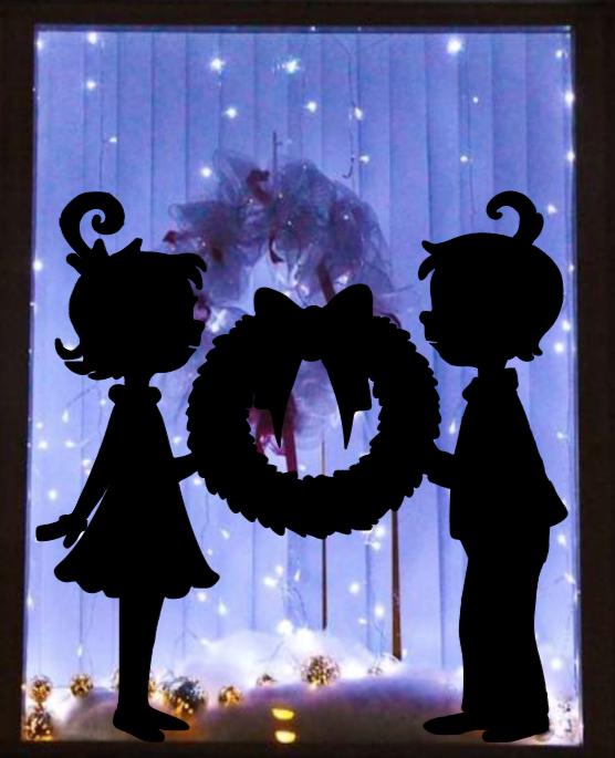 Large Elf Boy and Girl Window Cling Decal | Christmas Decals | Reusable|Christmas Decor| 13.5 W