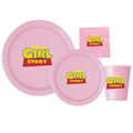 It's A Girl Story Party Plates & Napkins Set | 60 Piece