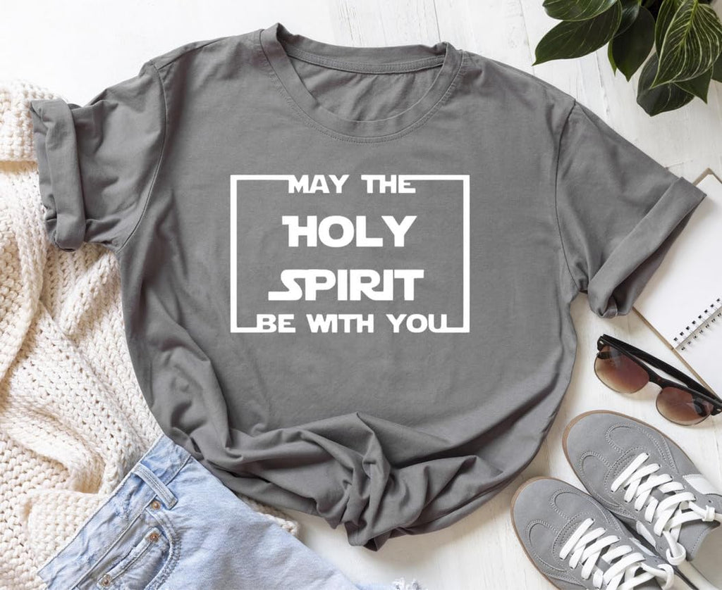 May The Holy Spirit Vinyl Decal | Christian Faith Iron-On Design | Inspirational Hoodie Iron Vinyl | Religious Apparel Iron Transfer