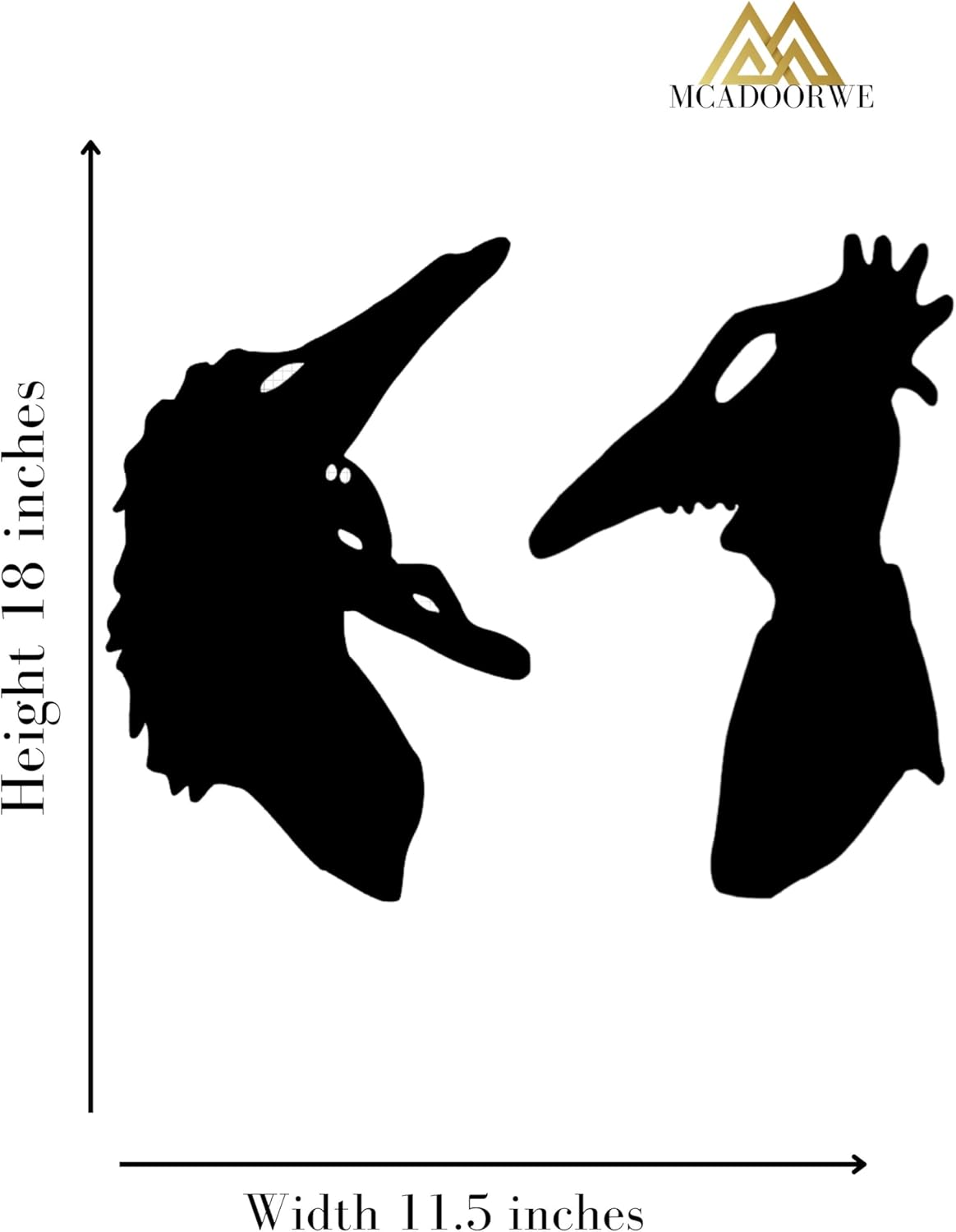 Large Halloween Spooky SET Adam & Barbara window Cling silhouette|Reusable|
