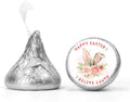 Happy Easter Stickers | Easter Kiss Candy Bottom Stickers | Bunny Ears | 100ct | Glossy