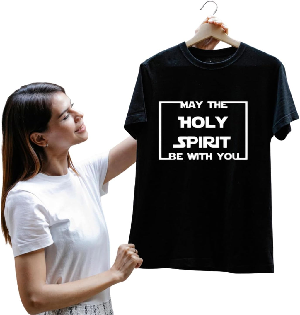 May The Holy Spirit Vinyl Decal | Christian Faith Iron-On Design | Inspirational Hoodie Iron Vinyl | Religious Apparel Iron Transfer