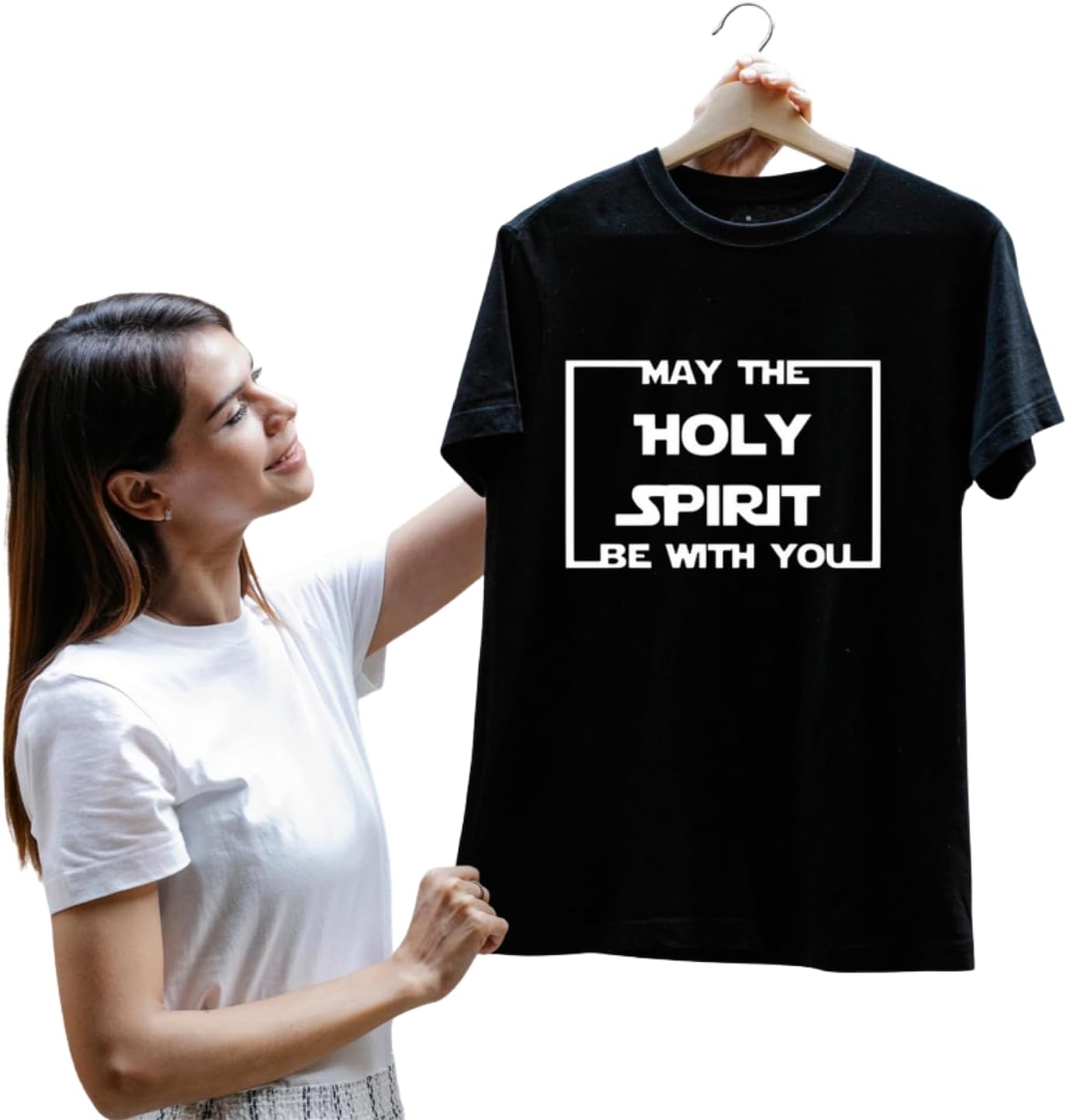 May The Holy Spirit Vinyl Decal | Christian Faith Iron-On Design | Inspirational Hoodie Iron Vinyl | Religious Apparel Iron Transfer