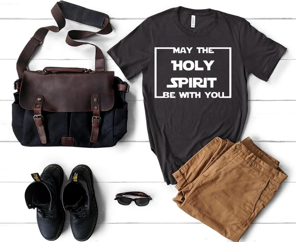 May The Holy Spirit Vinyl Decal | Christian Faith Iron-On Design | Inspirational Hoodie Iron Vinyl | Religious Apparel Iron Transfer