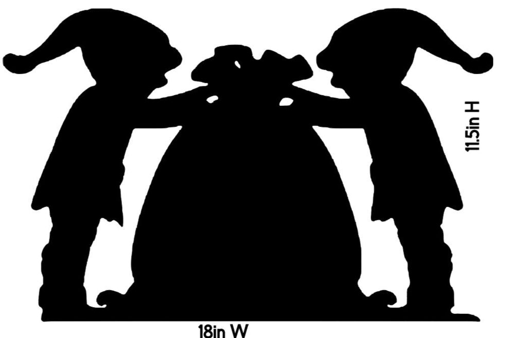 Christmas Kids Opening Present Window Cling Decal | Large | Reusable| 18 W