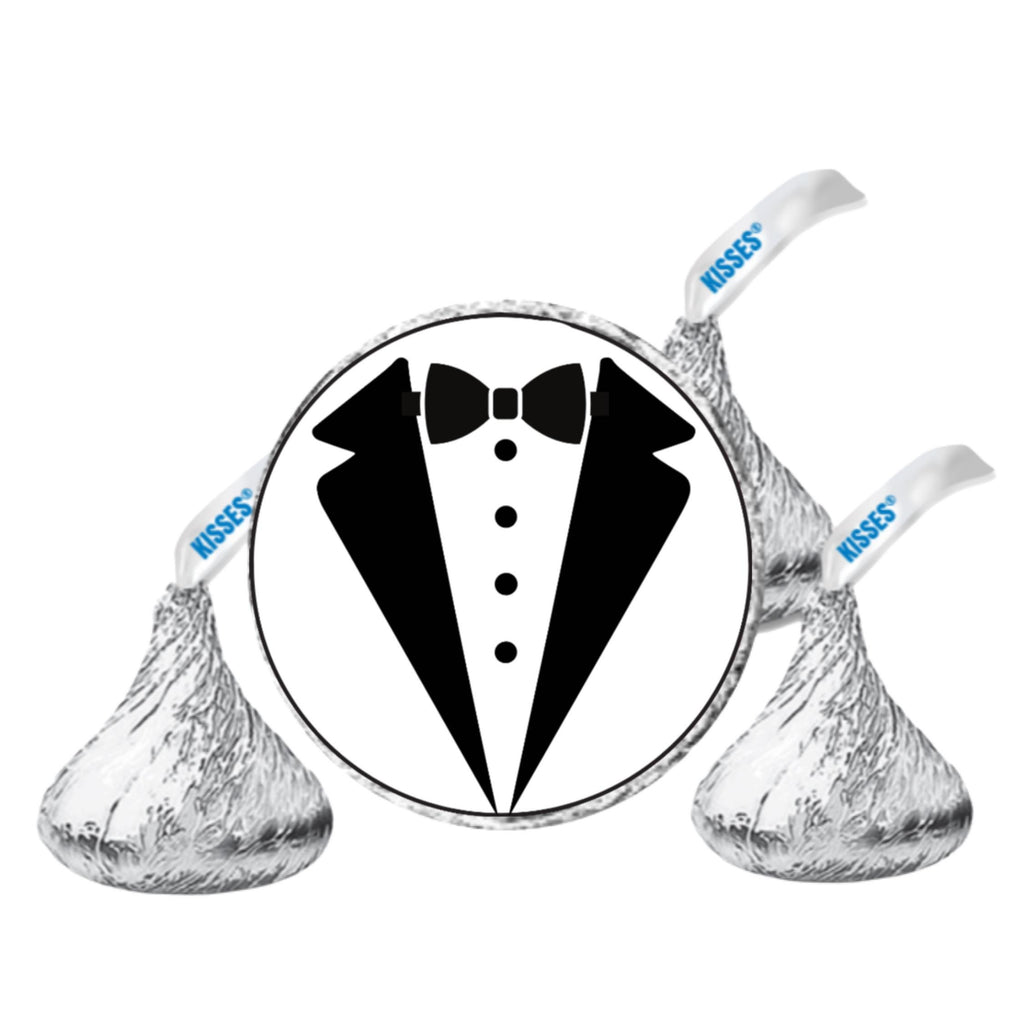 2026 Prom Squad Stickers | Tuxedo Candy Kiss Labels | 100 Glossy|Dessert Table Decor