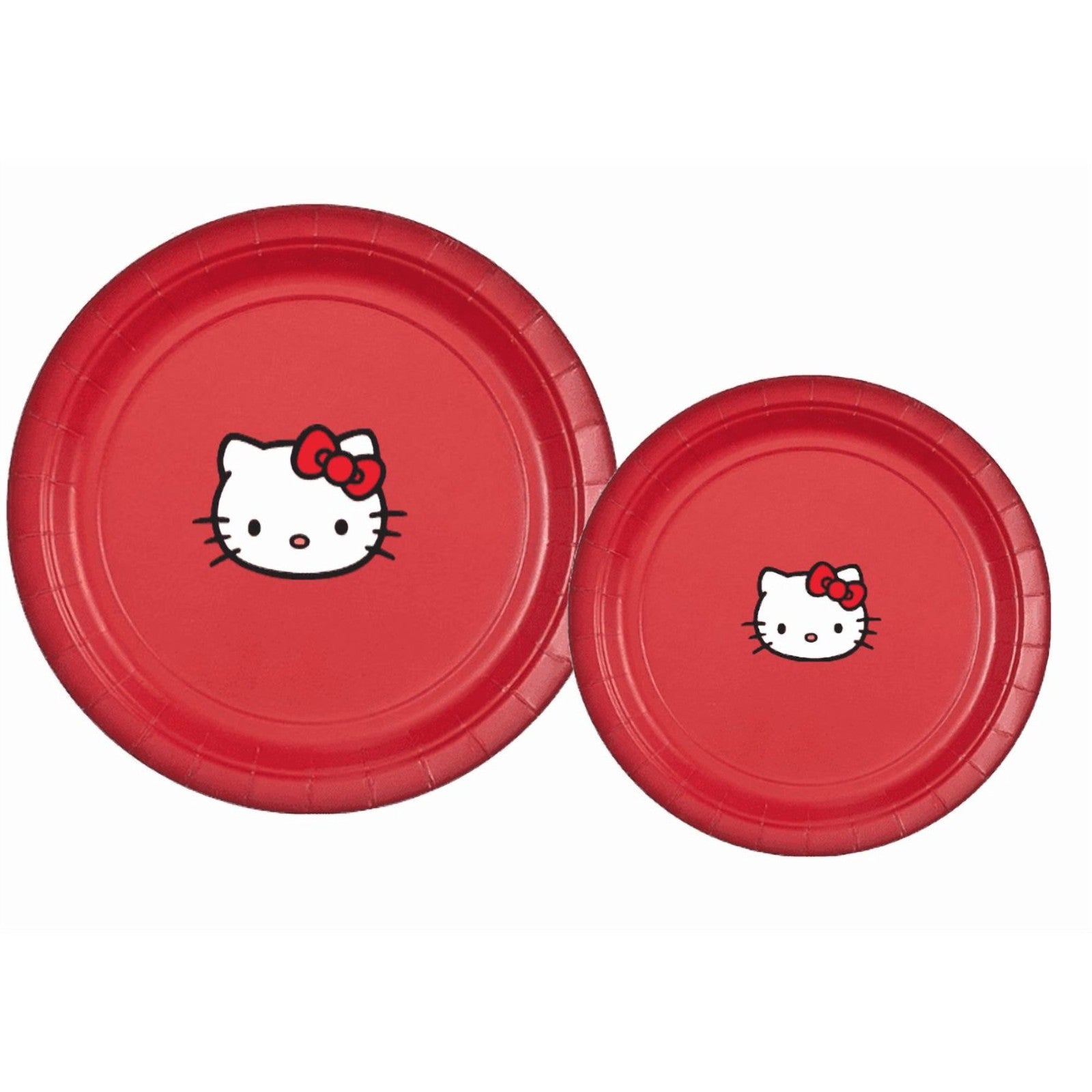 Kitty Party Supplies Set, Red Paper Plates, Cups and Napkins, Party Pack