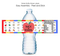 ABC Back to School Bottle Wrappers | Apple Theme Labels | 12 Count |Classroom Party|First Day Celebration