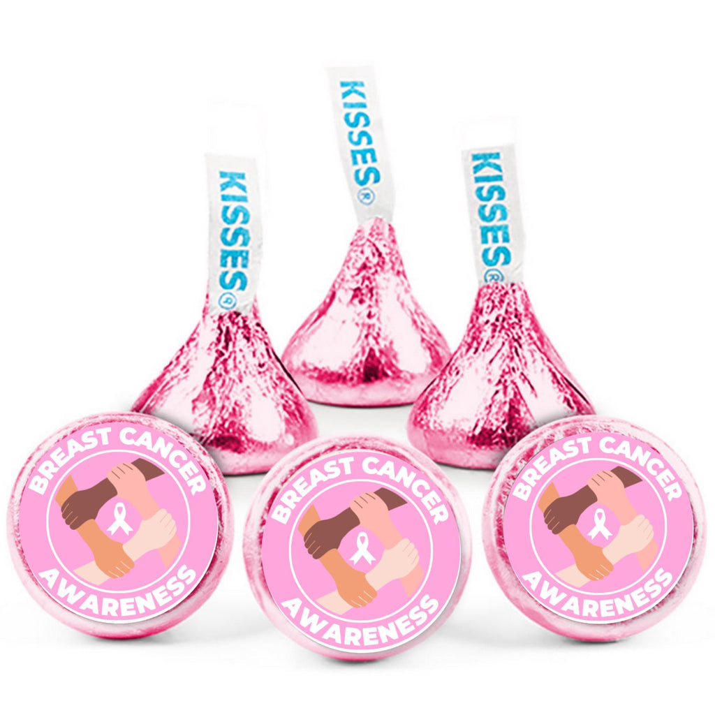 Breast Cancer Awareness Candy Stickers | We Fight Together Labels | 100 | Awareness Table Styling