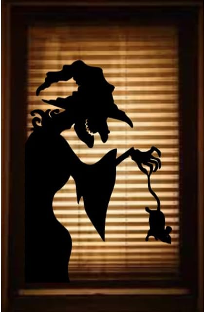 Window Cling Decal:Halloween Window Silhouette|Halloween Window Sticker
