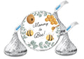 Mommy To Bee Kisses Candy Stickers | 100pcs Waterproof Glossy Vinyl | Baby Shower Party