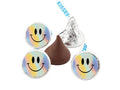 Holographic Smiley Face Candy Kiss Decals | Festive Peel and Stick Stickers | 100 Count