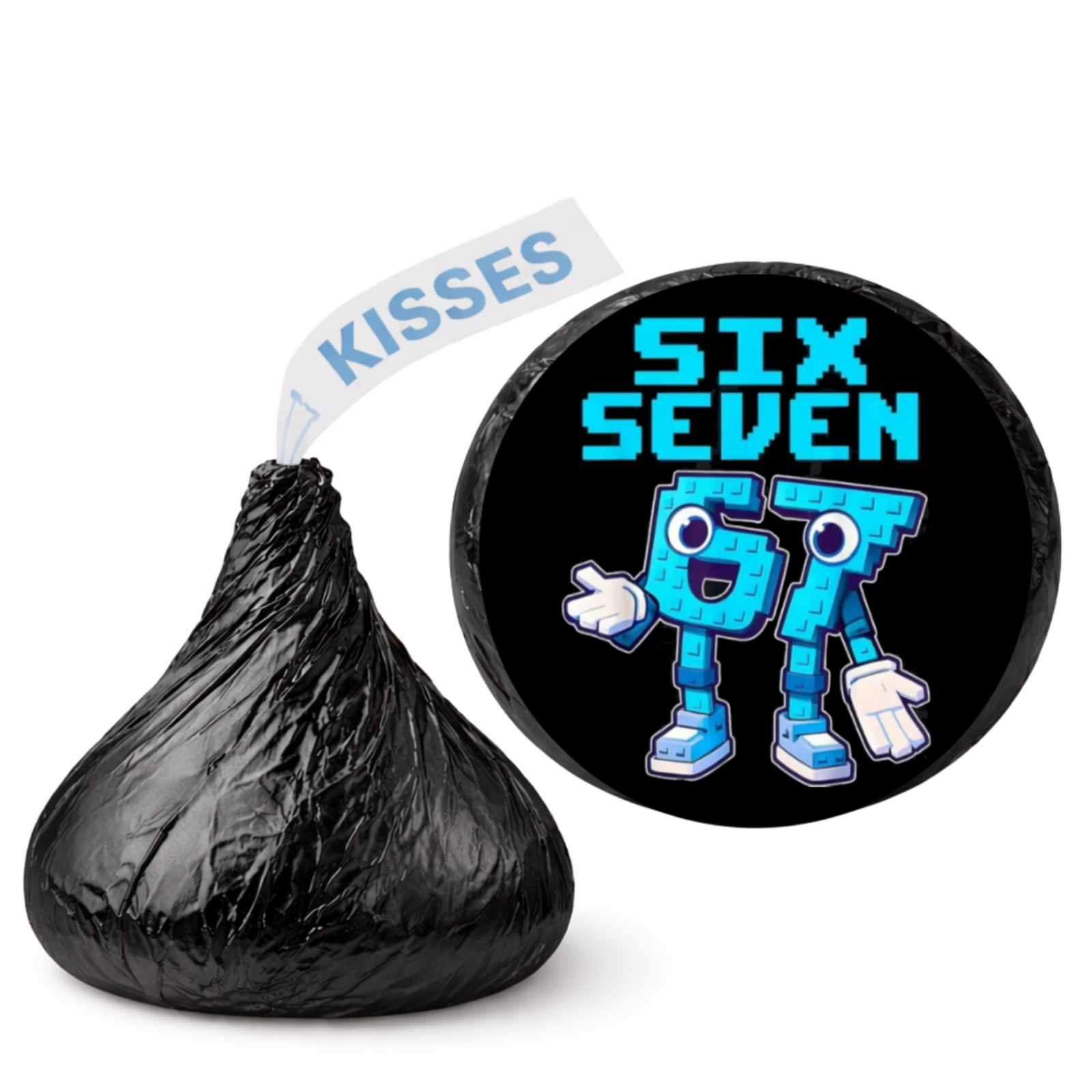 67 Kiss Candy Stickers | Birthday Celebration Treat Decorations | 67 Birthday