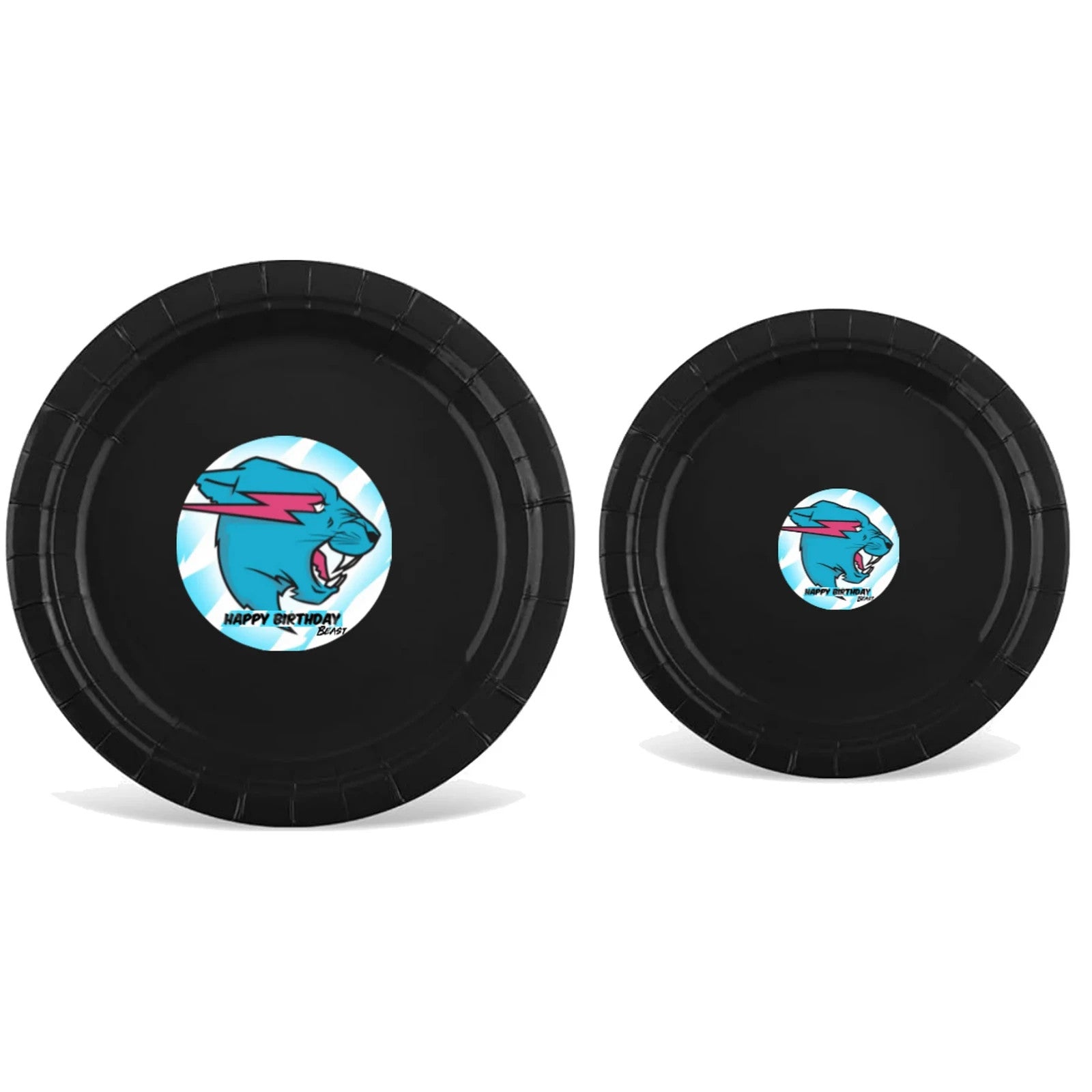 Happy Birthday beast Party Plate Set Disposable Custom party Plates and Napkins