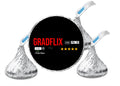 Gradflix Party Labels | 100 Stickers for Graduation Treats | 0.75 Inch Round