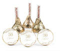 Cheers to 30 Years Mini Candy Labels | 30th Birthday Elegant Set of 100