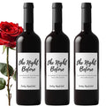 Personalized Bridal Shower Wine Bottle Labels | The Night Before Theme | Custom Mr and Mrs Name | Set of 4| Party Table Accent