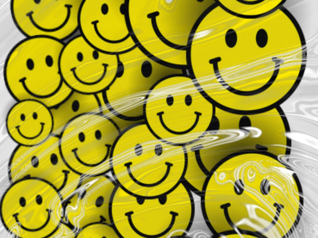 Yellow Birthday Smiley Confetti | Fun Party Decor | Mixed Sizes