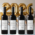 Happy New Year 2026 Wine Bottle Labels | Set of 12| Glossy|New Years