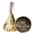 Happy New Year 2026 Candy Kiss Stickers | Glossy Peel & Stick 100-Pack | Self-Adhesive Durable Chocolate Wraps