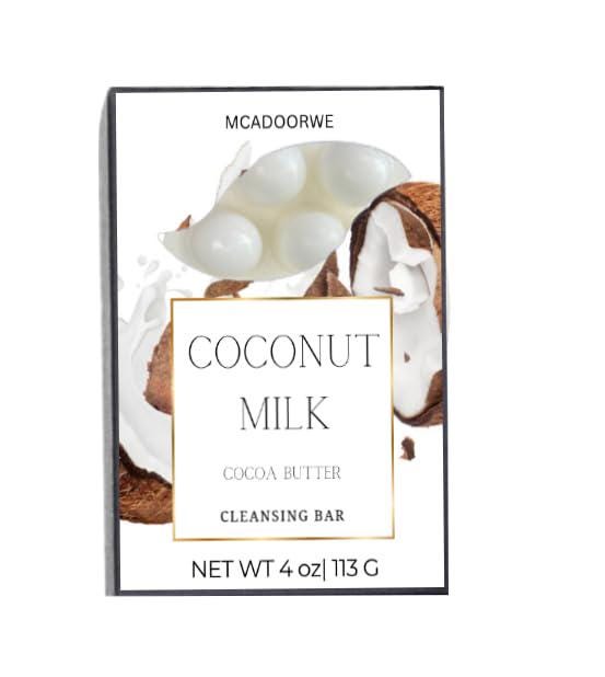 Coconut Milk Massage Soap Bar|Cocoa Butter|Collagen infused Handmade Soap Bars|Moisturizing Bath