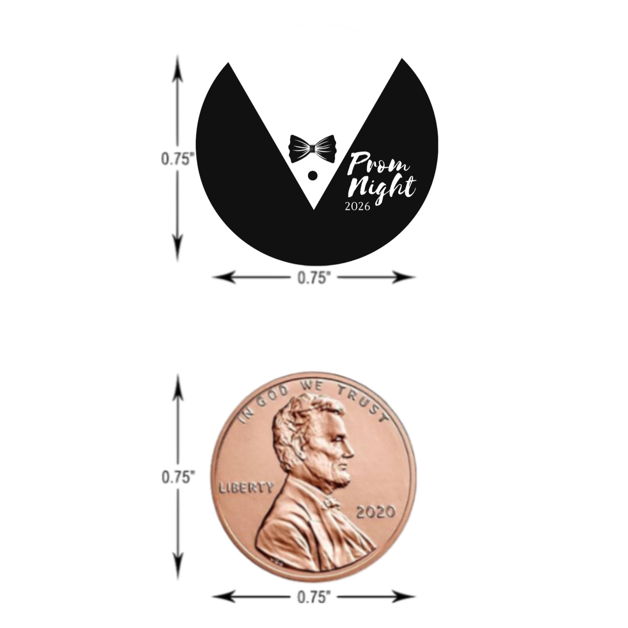Prom Night Candy Kiss Labels | 100 Glossy Peel & Stick Stickers | Durable Self-Adhesive