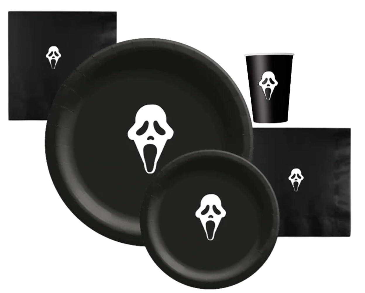 Halloween Ghost- Screamz Party Plates-Cups-napkins set of 60 piece