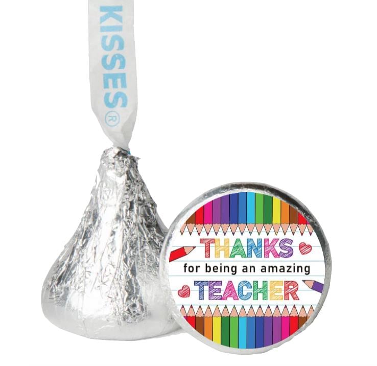 Thanks for Being an Amazing Teacher Candy Stickers | Teacher Appreciation Theme | 0.75"|100ct