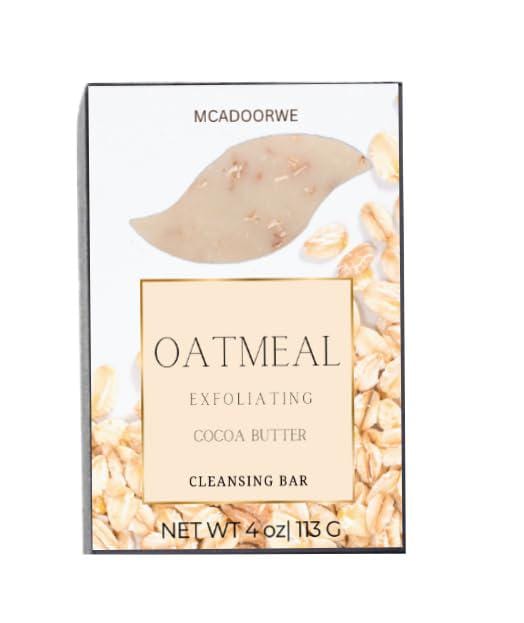 Oatmeal Cleansing Soap Bar|Cocoa Butter|Collagen infused Handmade Soap Bars|Moisturizing Bath bar